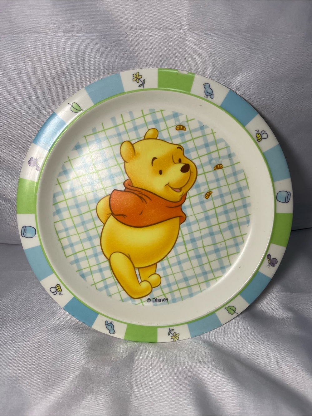 Vintage Disney Winnie the Pooh‎ The First Years Melamine Child’s Plate 2002